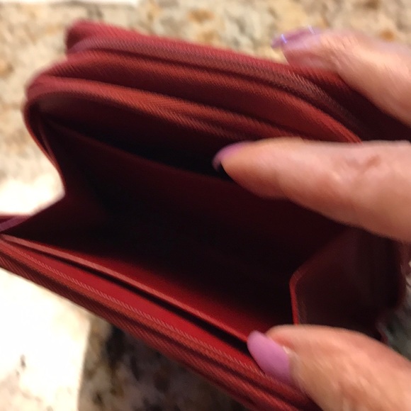 Red Leather Wallet - Picture 2 of 4